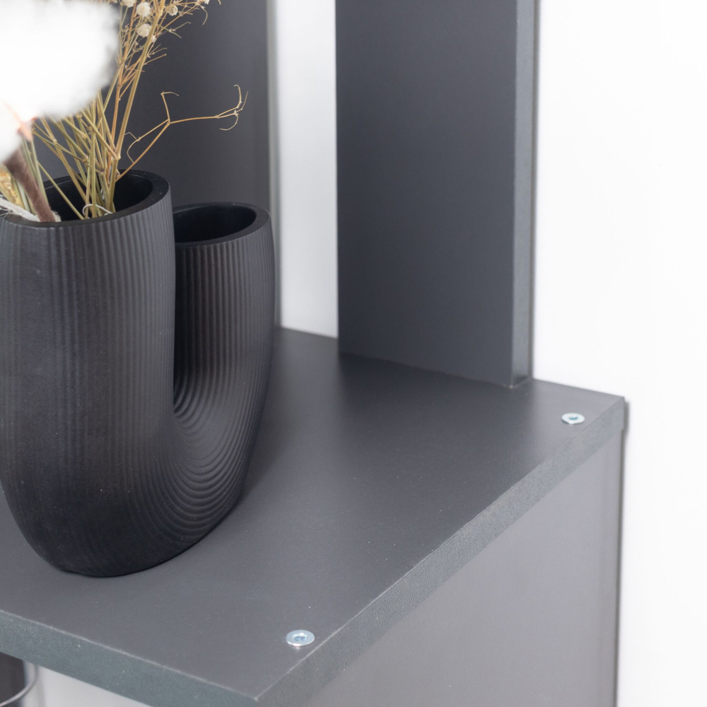 Стеллаж напольный Фаллет 5 полок 60х30х177 см, серый