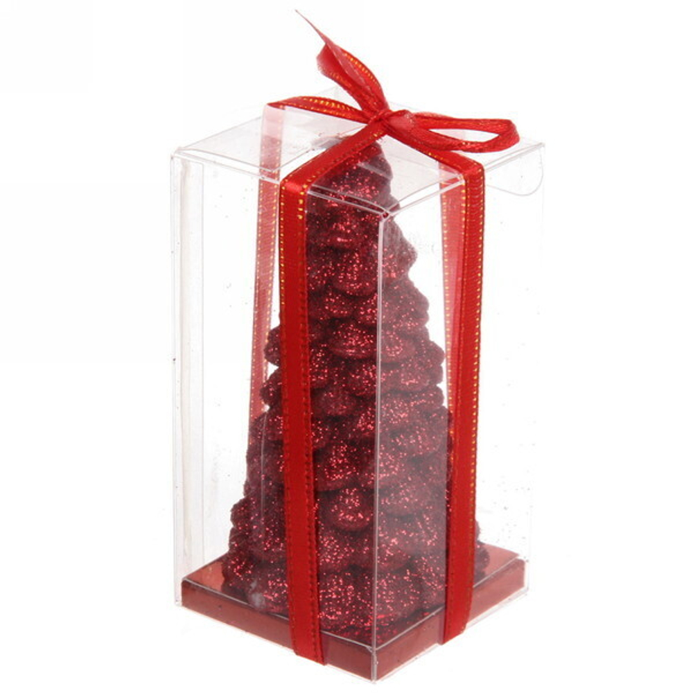 Свеча новогодняя «Сказочная ёлочка» 5,5х10 см, красный