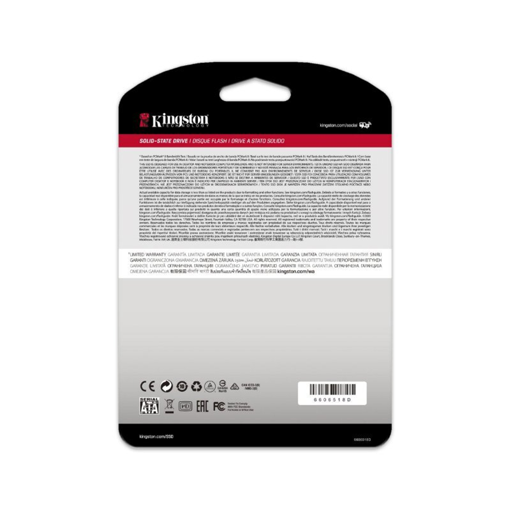 Твердотельный накопитель Kingston SSD 480GB SSDNow A400 SATA 3 2.5" 7mm (R500/W450MB/s) MTBF 2M, 160TBW