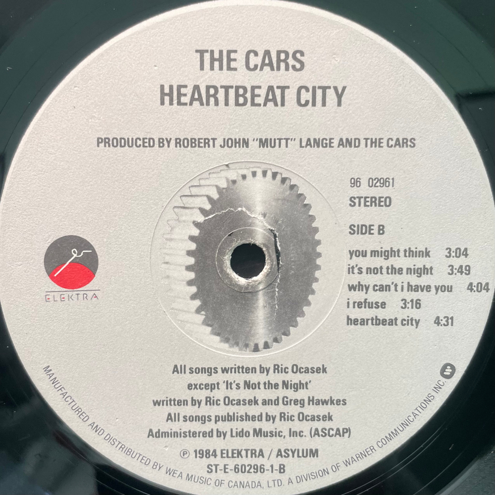 The Cars ‎– Heartbeat City (Канада 1984г.)