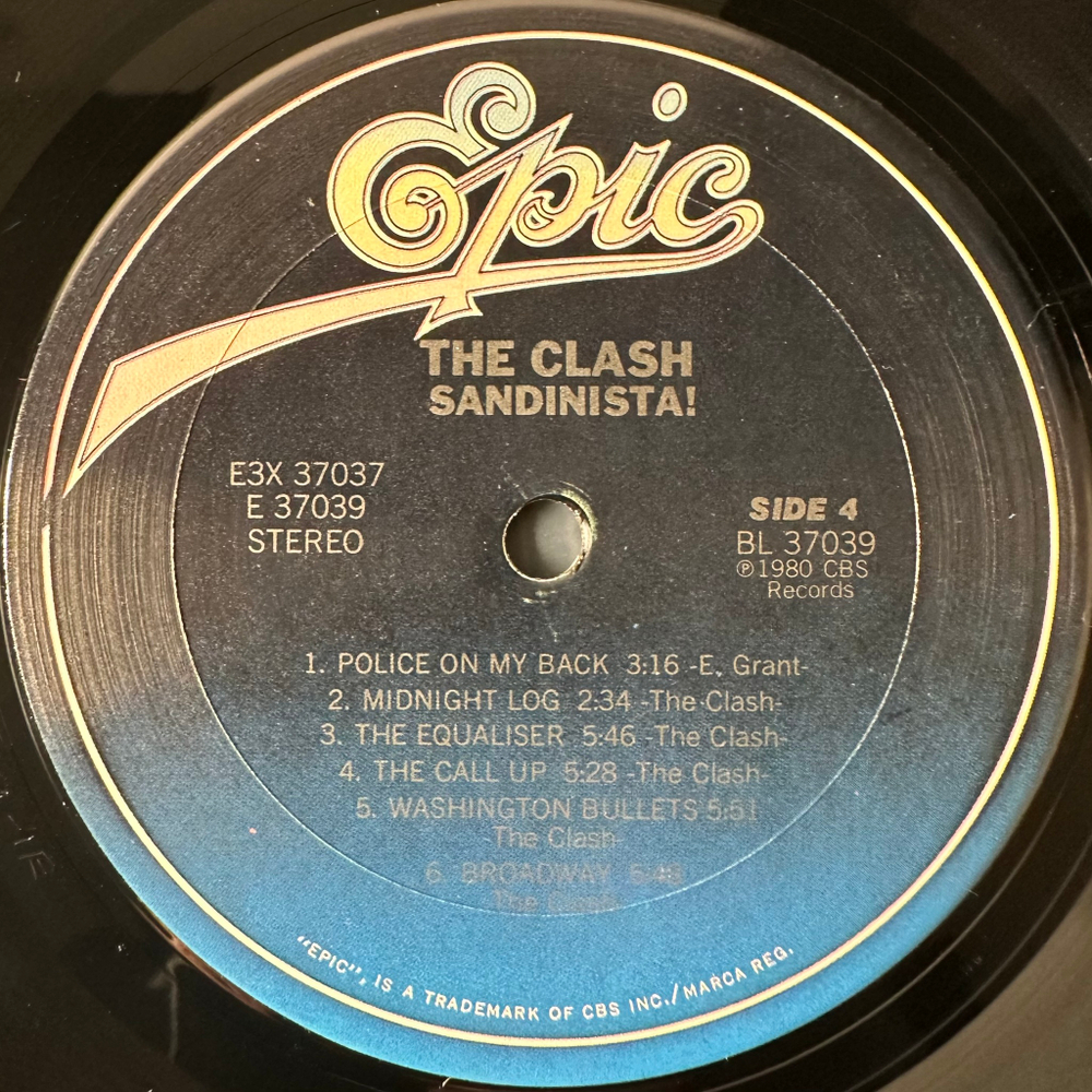 The Clash ‎– Sandinista! 3LP (США 1981г.)