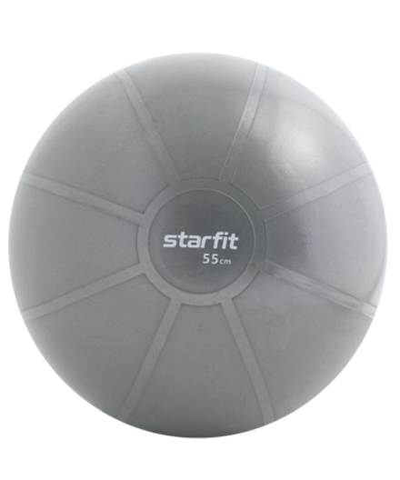 Фитбол высокой плотности GB-110 антивзрыв, 1100 гр, серый, 55 см