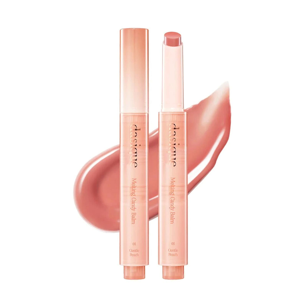 Dasique, Бальзам с конфетами, 01 нежный персик, 1,5 г (0,05 унции)