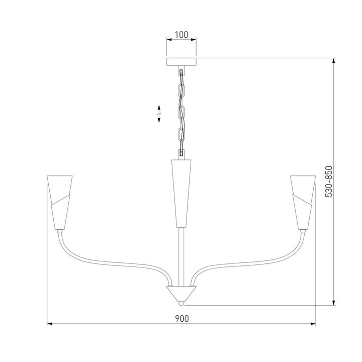 Подвесная люстра Eurosvet Rhyton 60167/8 латунь