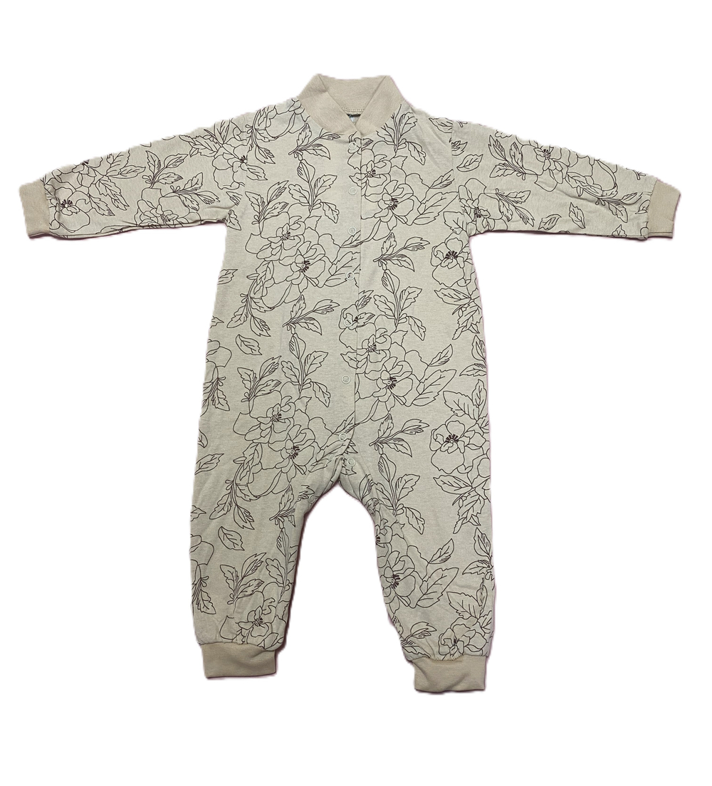 Комбинезон без ножек на кнопках из кулирки (100% хлопок) на рост 80 см