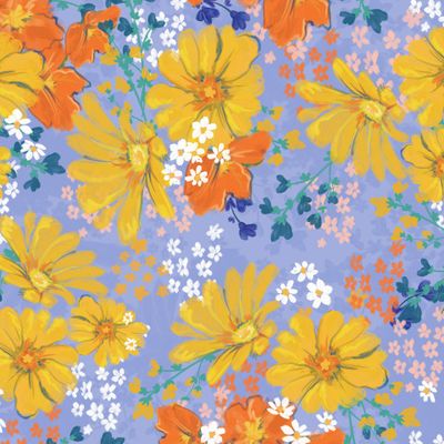 Цветочный летний принт