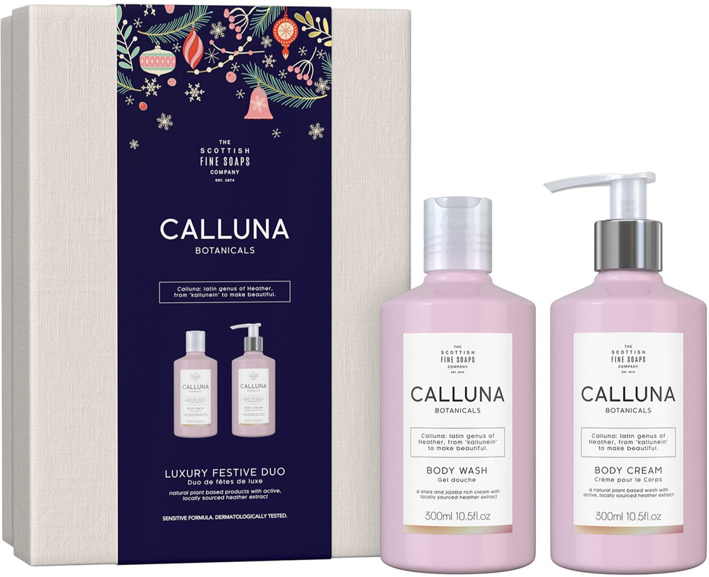 Scottish Fine Soaps Calluna Botanicals Luxury Festive Duo - Подарочный набор Vanilla&amp;Rose (тело) /   / GTIN 5016365032858