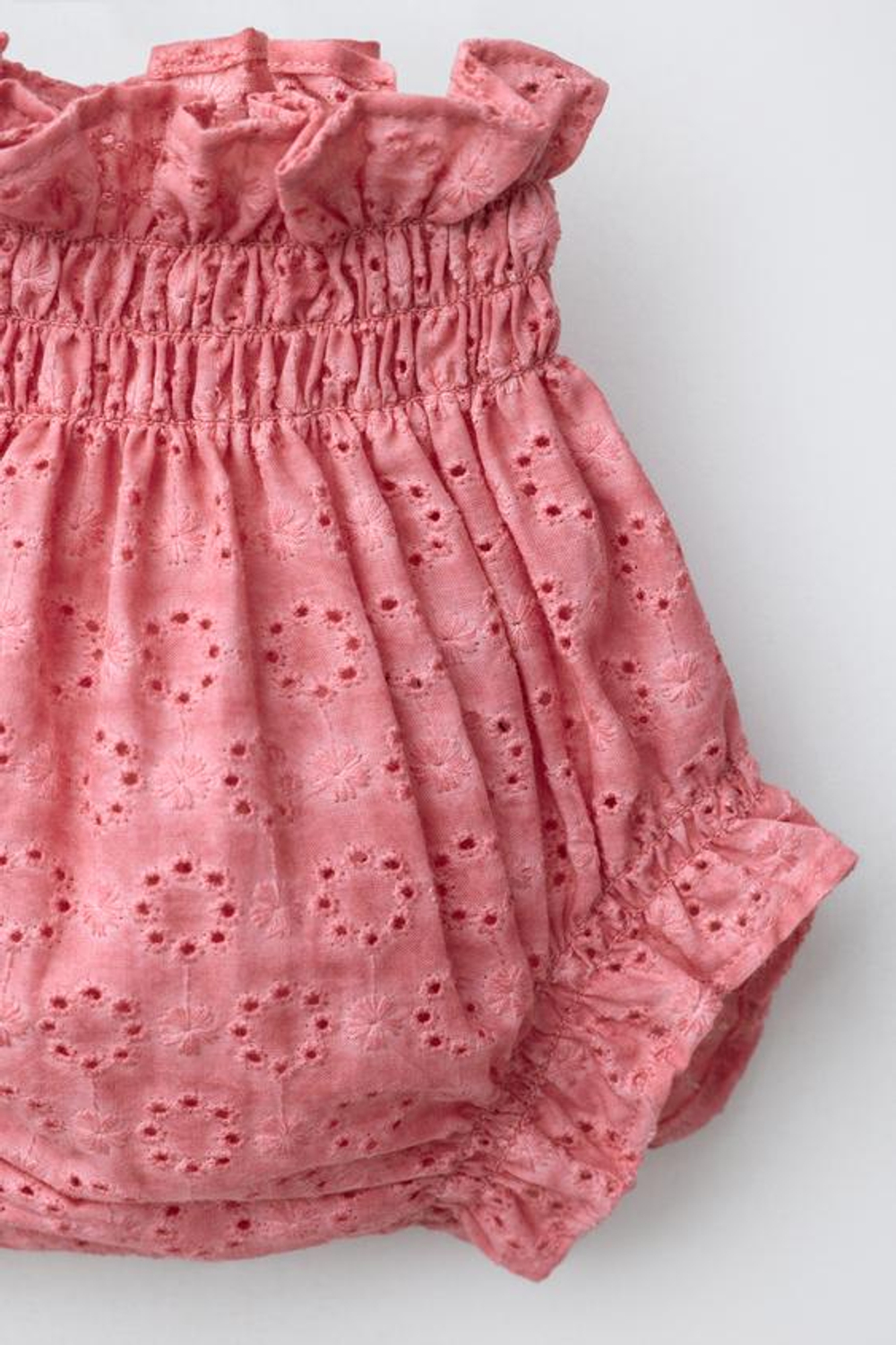 ZARA ТРУСЫ СО ШВЕЙЦАРСКОЙ ВЫШИВКОЙ, ЦВЕТ ФУКСИИ