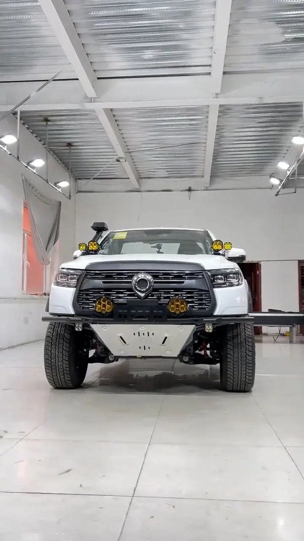 Силовой бампер с защитой картера для GWM Poer KingKong 2023+ Great Wall Motor Поэр Кинг Конг стальной бампер защита