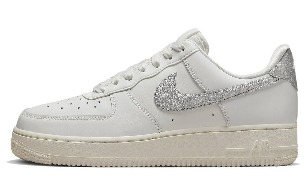 Кроссовки Nike Air Force 1 Low Silver Swoosh (Женская размерная сетка)