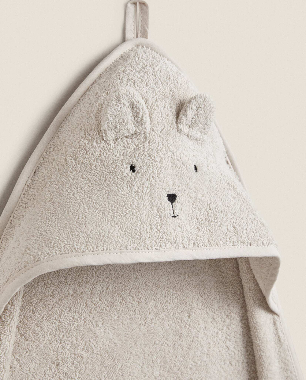 ZARA HOME ДЕТСКОЕ ПОЛОТЕНЦЕ С УШКАМИ, СЕРЫЙ