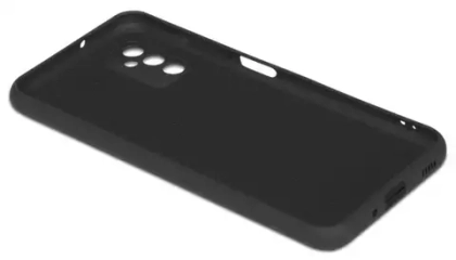 Накладка Samsung М52 силикон матовый черный Zibelino
