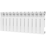 Радиатор биметаллический ROMMER Profi Bm 350 - 12 секций (подключение боковое, цвет белый)