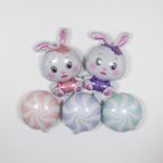 Шар (18"/46 см) Круг, Леденец, Сиреневый 1 шт.