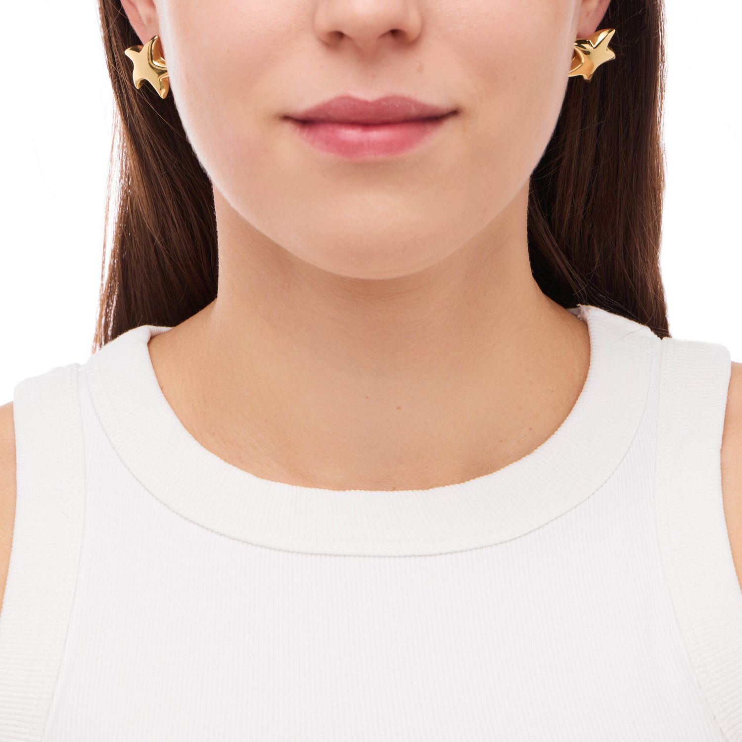 Серьги Plain Gold Earings – Star