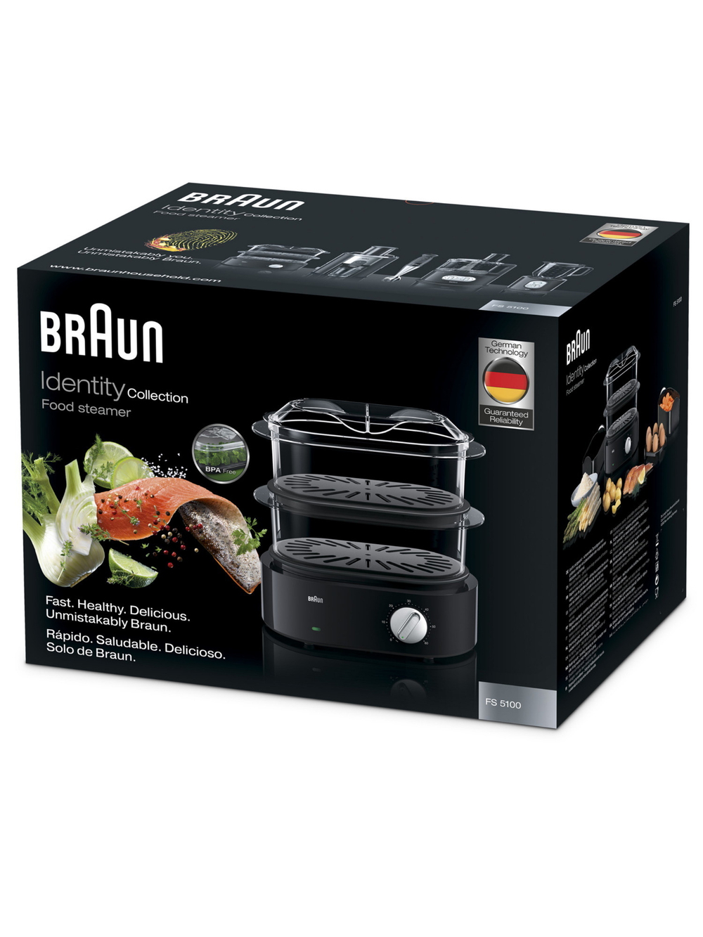 Пароварка Braun IdentityCollection FS5100 BK