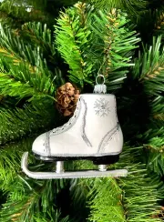 Набор стеклянных игрушек Ледяное ассорти, 2 шт., белый, Irena CO (62346)