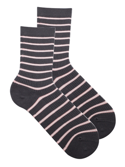 Носки р.35-40 "Pink and Grey" Lines 1