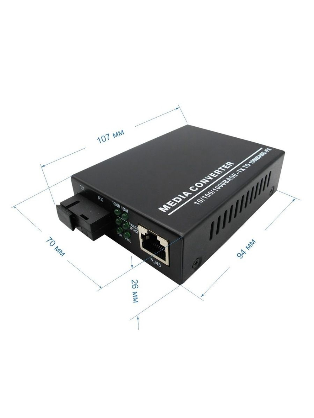 Медиаконвертер ST-MC1310-02 (20/G/SC/SM)