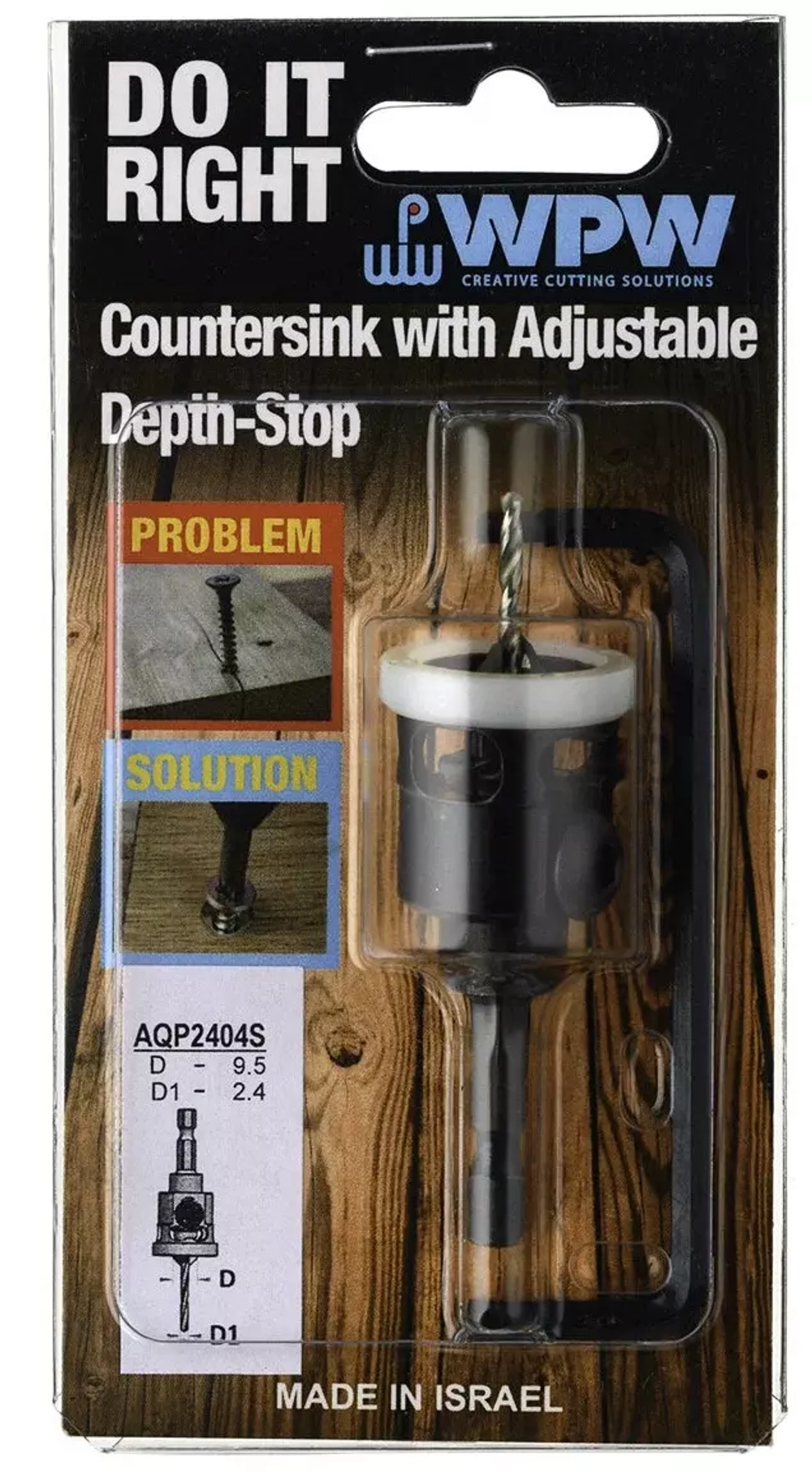 Сверло с зенкером D2,4 WPW AQP2404S