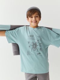 Футболка оверсайз "Турмалин" с принтом 7+