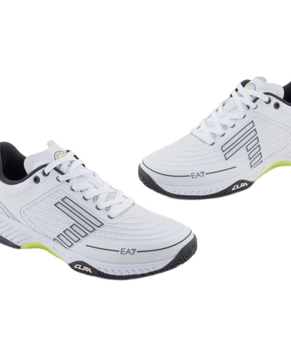 Мужские теннисные кроссовки EA7 Unisex Woven Sneaker Clay - white/asphalt