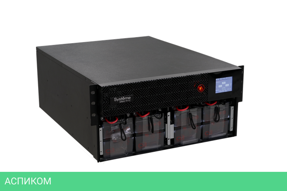 Источник бесперебойного питания Systeme Electriс SRT SRTSE5KRTXLIEC-NC черный