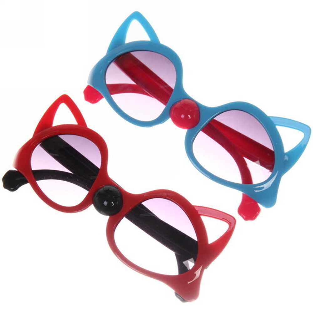 Очки солнцезащитные детские «Sunshine», кошка, микс цветов