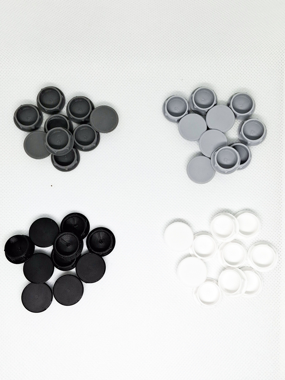 Заглушка пластиковая для отверстий D 15 мм - 50 шт. (Черный)