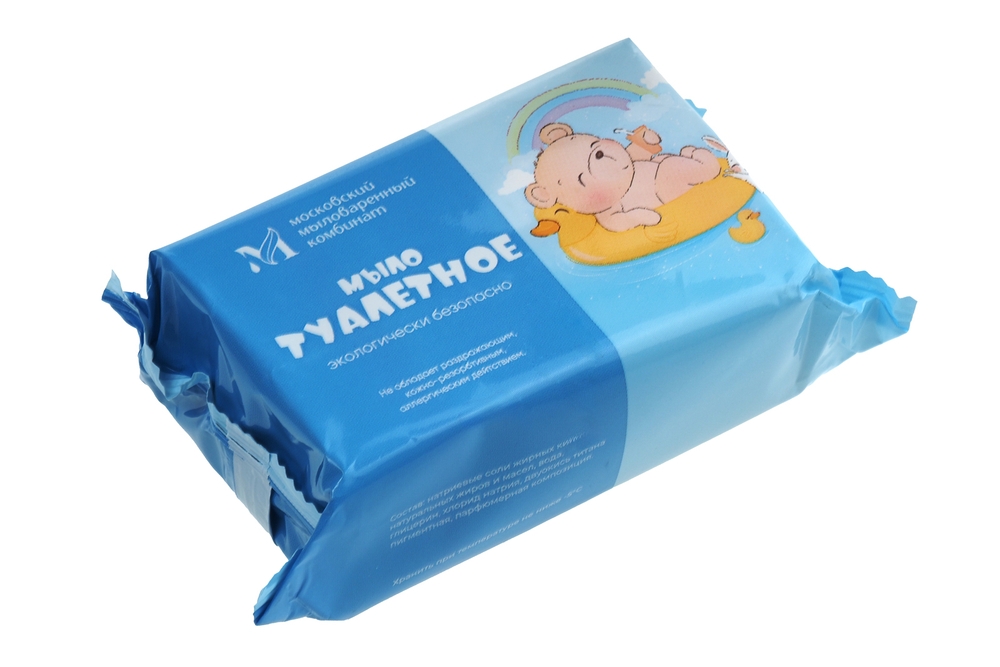 Мыло туалетное Детское 200г в цветной обертке флоупак ММК