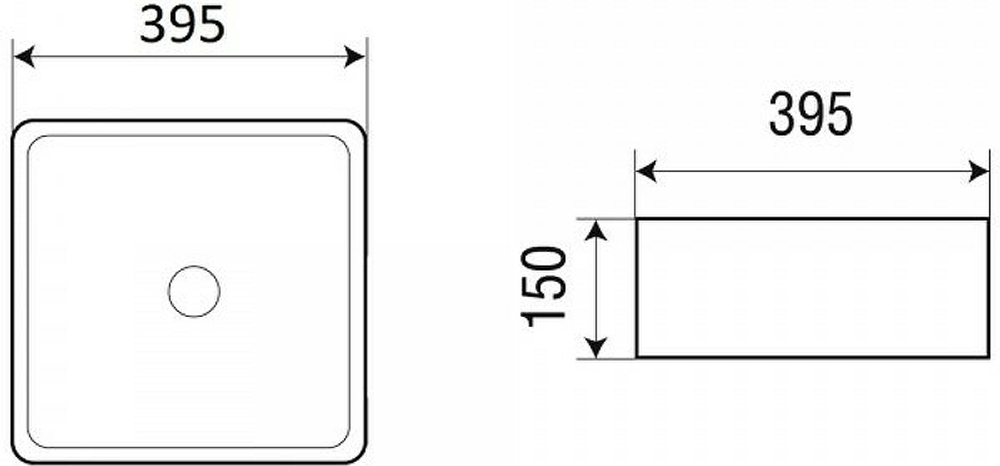 Раковина-чаша WeltWasser Elbach 20755 MB 40 10000005793 Черная матовая