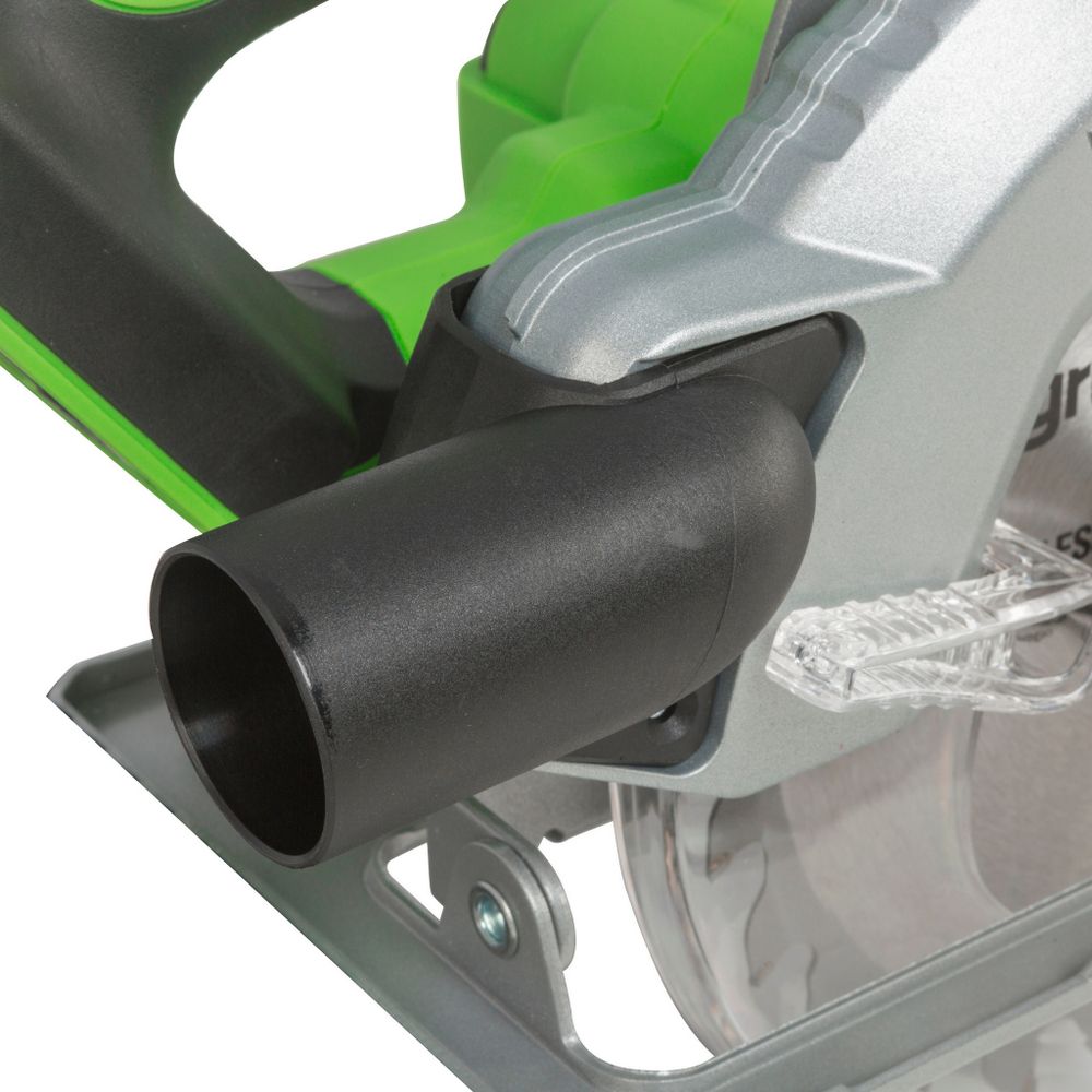 Дисковая пила акк. Greenworks GD24CS, 24V,б/щет,185х20мм, 4500 об/мин, рез 63мм,1х4Ач,ЗУ,кор (1500907CUB)