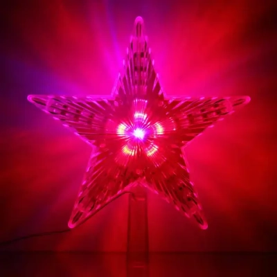 Фигура светодиодная ЗВЕЗДА ДЛЯ ЁЛКИ «Луч» 31 лампа LED, 22 см, Мультицвет