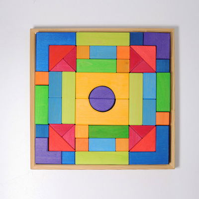 Деревянный конструктор "Дополнительный", поддон, 46 деталей