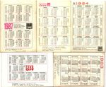 № 65 Набор из 5 переливных (стерео) Календариков . Мультфильмы СССР 1983, 1984. 1987, 1988 гг.