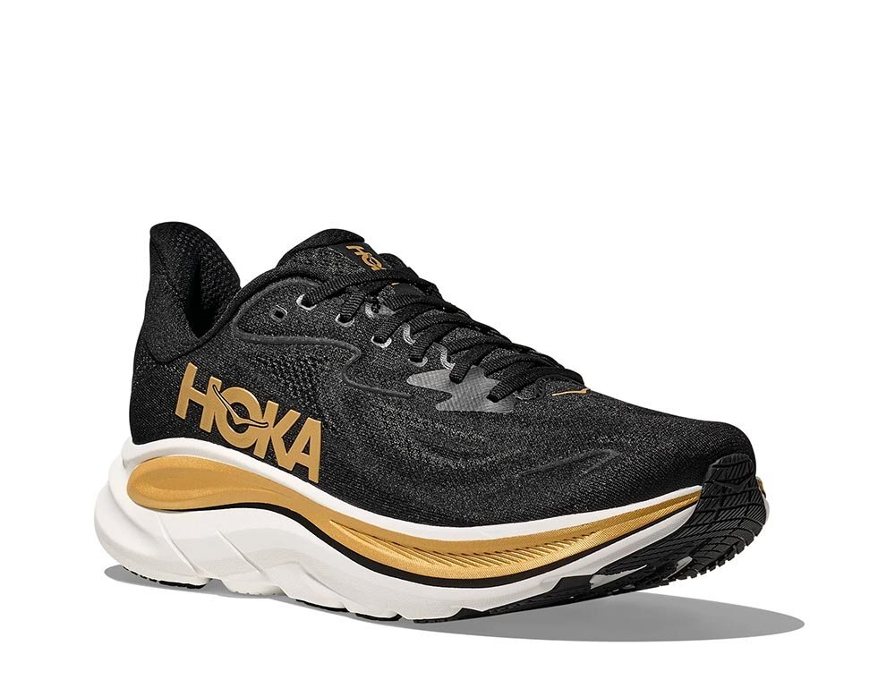 Кроссовки для бега мужские Hoka Clifton 10 Черно-Золотые