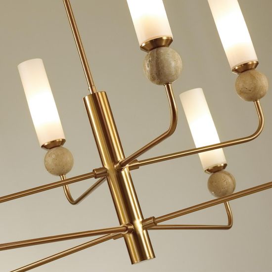 6625/8 MIDCENT ODL25 223 Люстра под латунь/металл/стекло/камень IP20 8*E14 40W 220V LOLLA