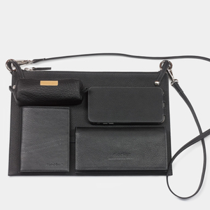 Женская сумка Tereze из кожи теленка черного цвета