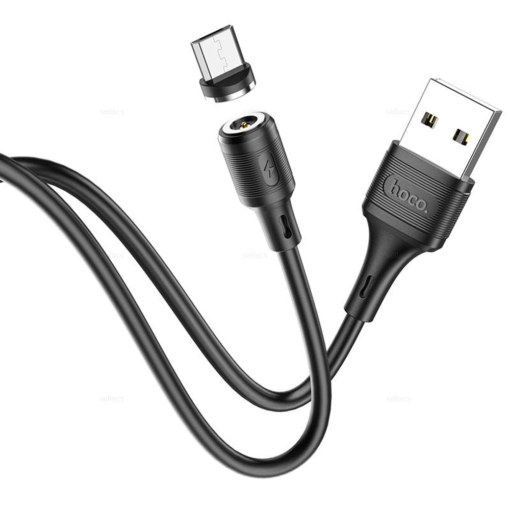 Кабель USB на Micro-USB Hoco X52 magnetic (black) (Краснодар склад)
