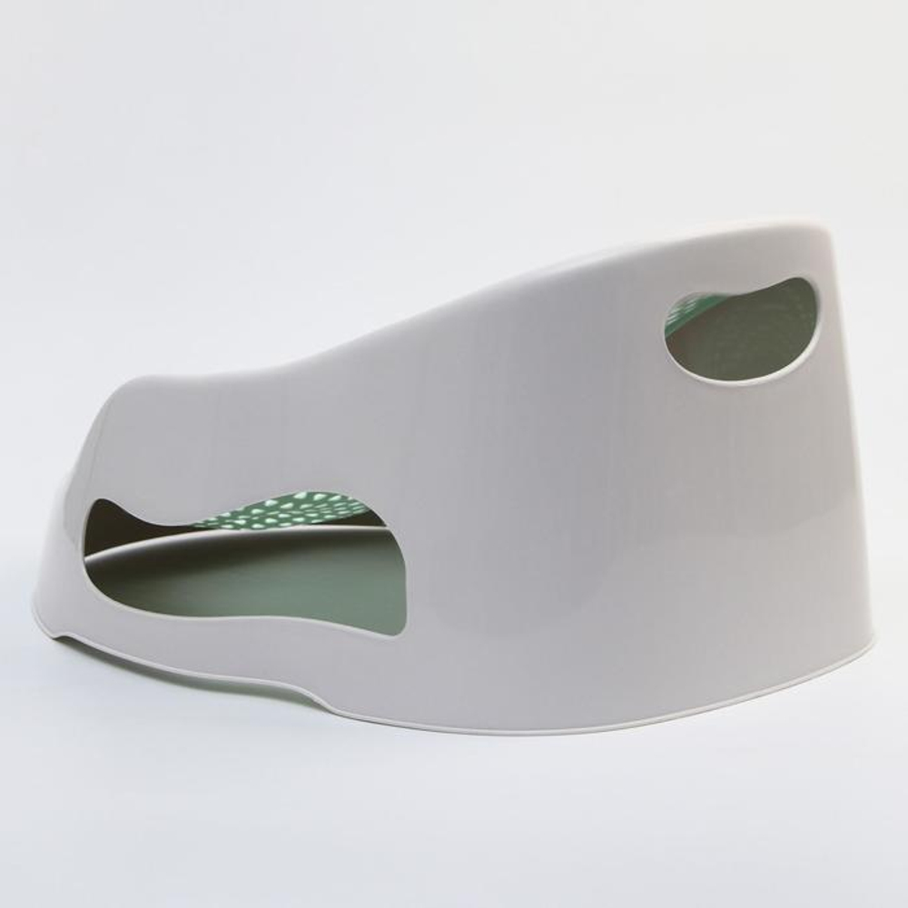 6895052 Горка для купания, цвет белый/зеленый