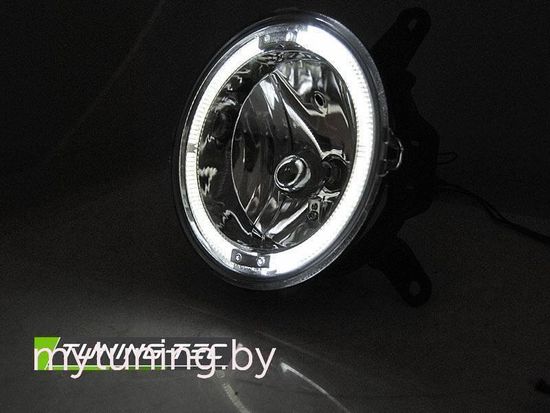 Альтернативные противотуманные фары Angel Eyes для Ford Mustang V (04-09) хромированные