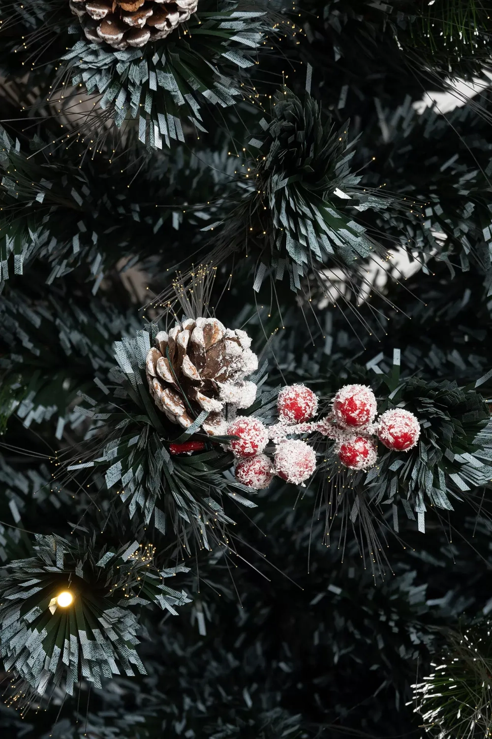 Оптоволоконная елка с LED лампочками Альпийская 150 см., леска+пвх, контроллер (Т2162-150)