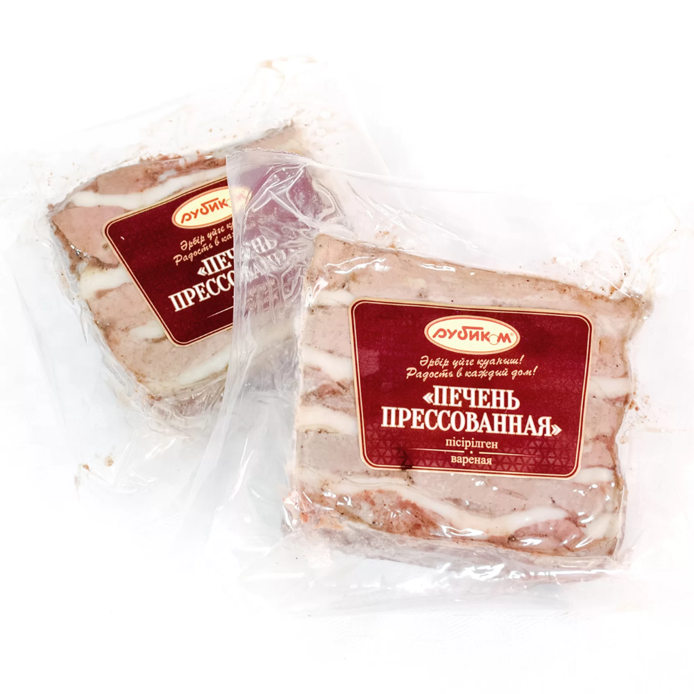 Печень прессованная в ваккуме Рубиком вес