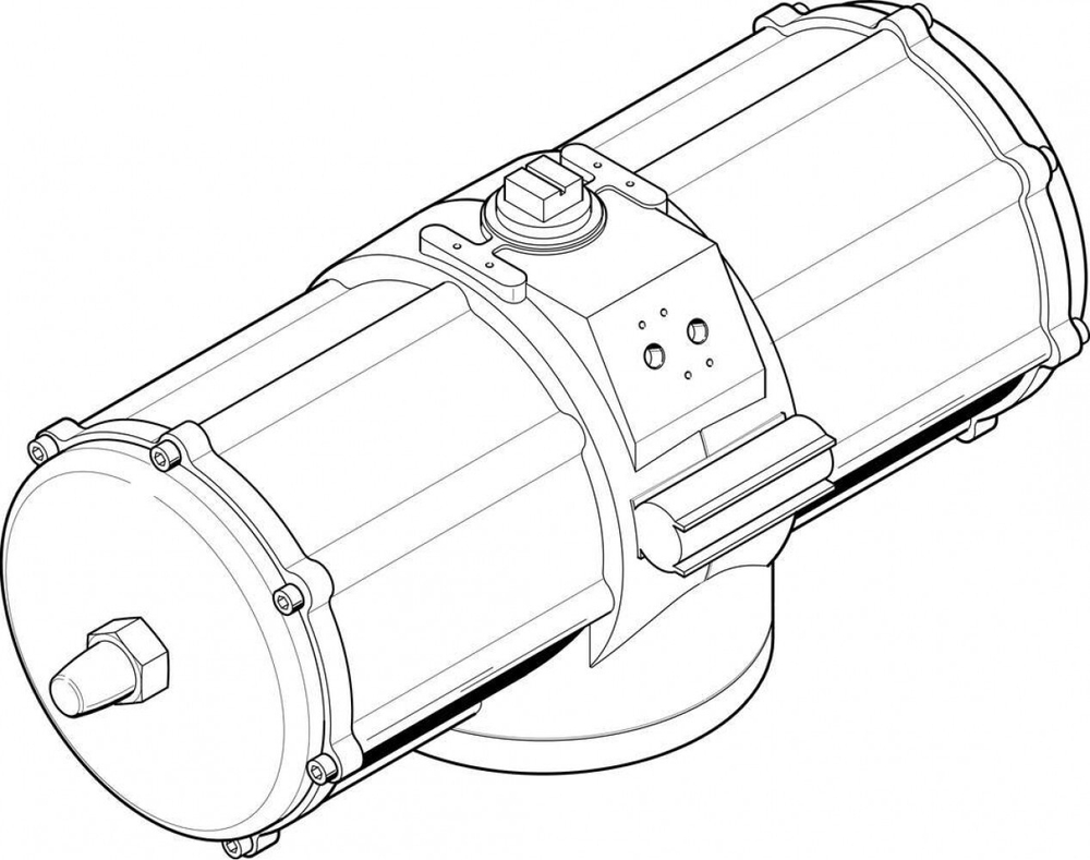 DAPS-5760-090-R-F25-T6 Неполноповоротный привод