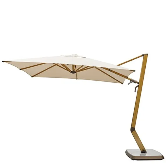 Зонт профессиональный Wing 3х3 м, тик, тортора. База и светильник в комплекте