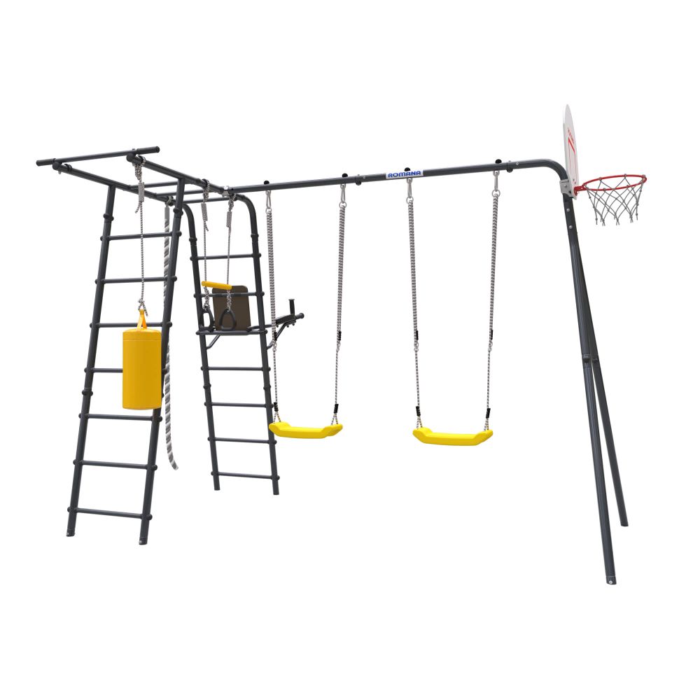 ROMANA Спорт Плюс 2 (антрацит) (с пластиковыми качелями)