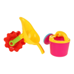 Набор для игры в песок (8предм.) лейка,2совка,сит,тачка,форм,сет.C236