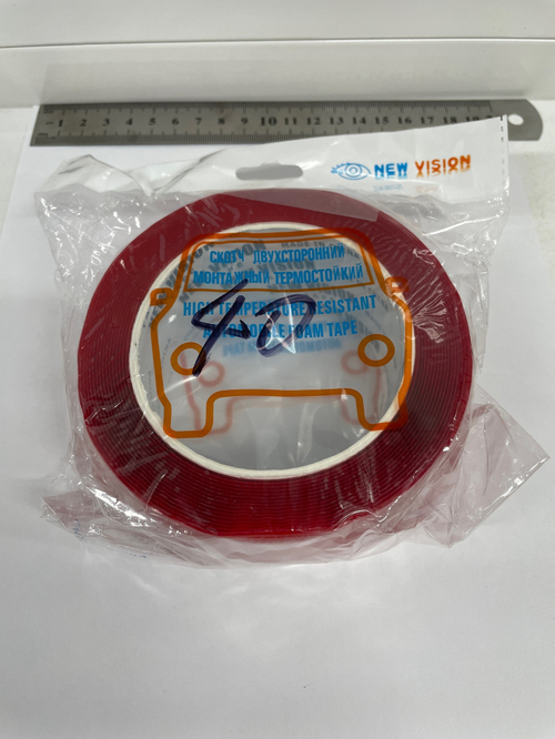 Скотч (40 мм x 5 м) двухсторонний (прозрачный) NEW VIZION (1 шт)