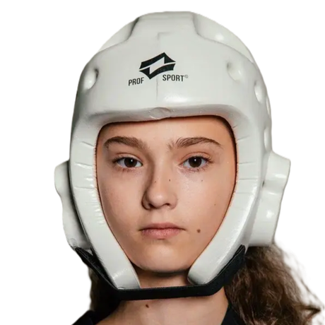 Шлем для тхэквондо ProfSport (усиленная защита) белый