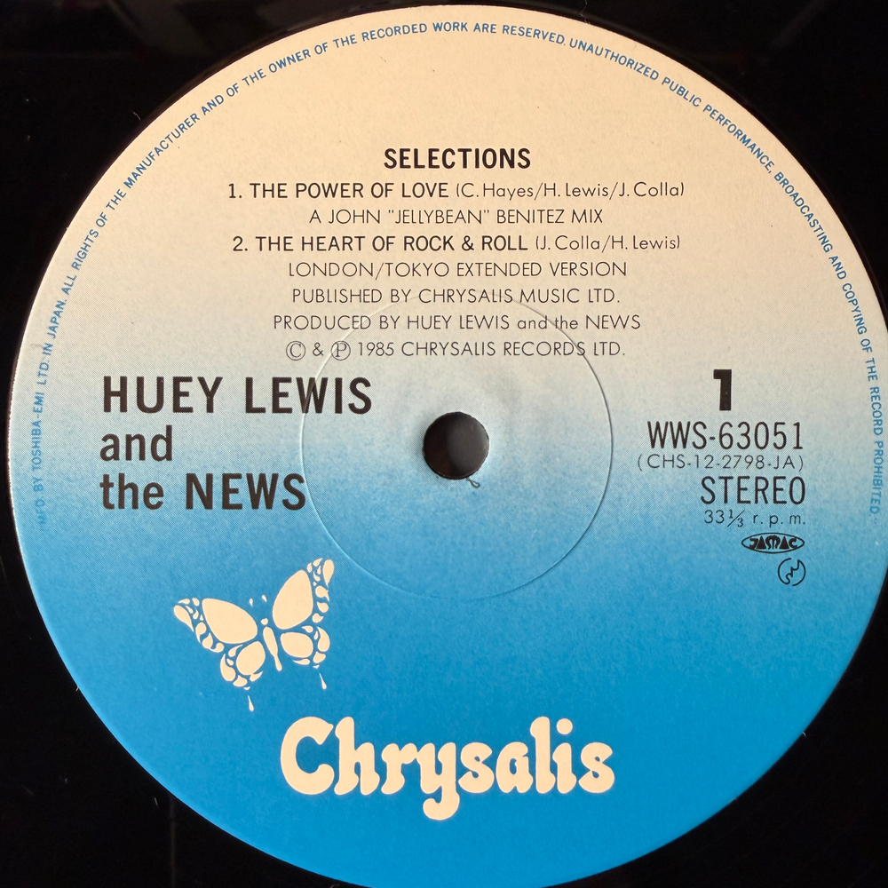 Huey Lewis And The News – Selections (Япония 1985г.) EP